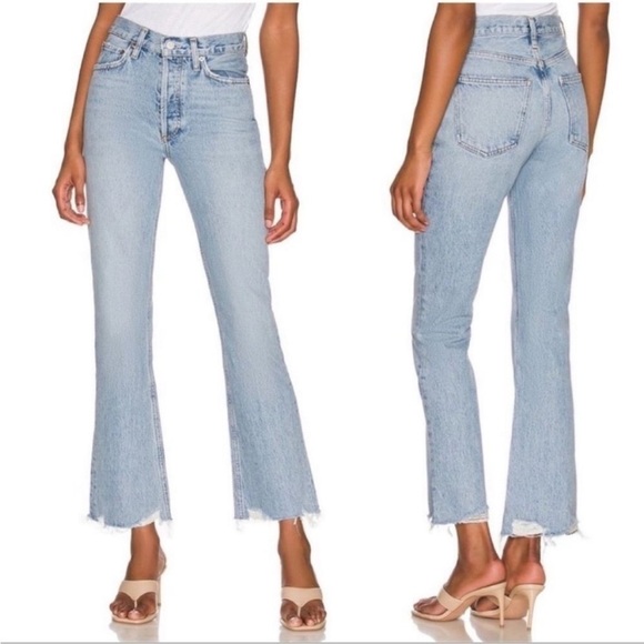 AGOLDE Mid Rise Relaxed Boot​​​​​​ Cut Jeans Light Wash Size 29 - Picture 1 of 9